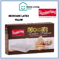 SLUMBERLAND Neckcare Latex Pillow / Bantal / Neckcare Pillow / Natural Latex / Anti Dust Mite / Anti-Bacterial Foam