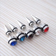 Single Men's Titanium Steel Earrings Men's Women's Diamond Fashion Earrings