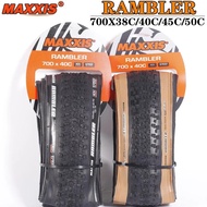 Maxxis Rambler Tubeless 700x3 8c/40c/45c/50c 650x47b 27.5x1.5 gravel/adventure and Dirt Road Racing Bicycle Tire