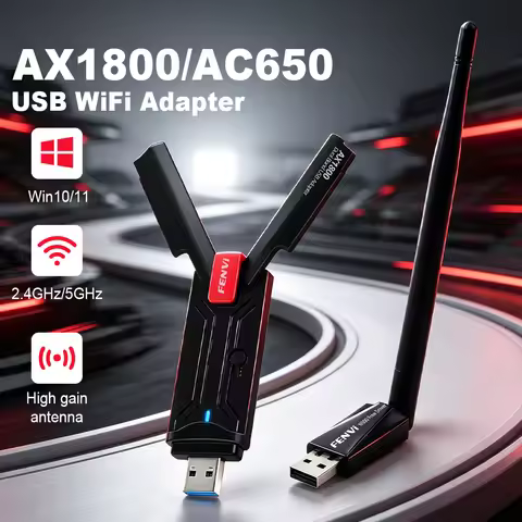 FENVI USB WiFi 6 AX1800 AC650 Adapter USB2.0/3.0 Dual Band 2.4G/5Ghz WiFi Antenna For Desktop Laptop