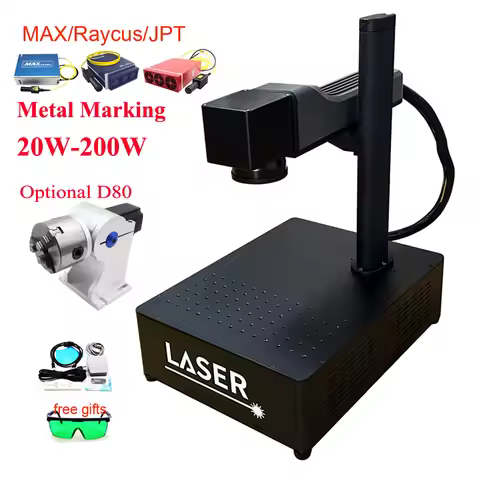 Support Lightburn Fiber Laser Marking Machine JPT Mopa 200W 60W 100W Raycus 50w 30W 20W Jewelry Silv