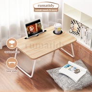 RUMATIDY - Portable Wooden Folding Table for Children to Study, Multipurpose Laptop Table, HPL Foldi