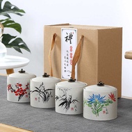 Ceramic Tea Pot Stoneware Sealed Pot Flower Tea Pot Tea Pot Snack Pot Kung Fu Tea Set Gift Box Small