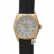 【大眾名錶】Rolex 勞力士 6827 Datejust 中型蠔式 白羅馬面 原廠18K金錶頭 大眾名錶B982