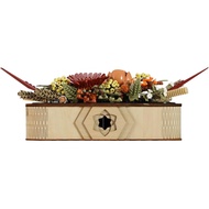 Wooden Vase Kit for LEGO 10314 Dried Flower Centerpiece, Natural Wood, Rectangular Shape, Farmhouse 