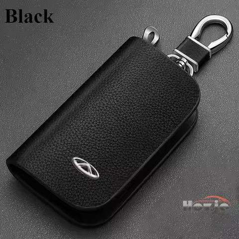 Car Leather Key Case Zipper Key Cover for Chery Omoda C5 5 E5 FX BX EX Tiggo 2 4 7 8 9 Pro Max Remot