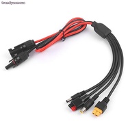 TRENDYZONEUA  Panel Extension Cable, 1m Length MC4 to DC5521 7909 XT60 Female Connector  Wire, Conne
