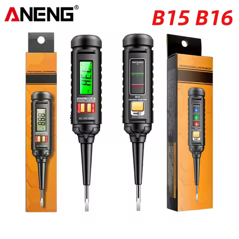 B15 B16 Test Pencil Digital Voltmeter Voltage Indicator Aneng ABS/Chrome Vanadium Steel Slotted Scre