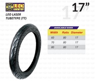 bh LEO LASER TIRE 60/80-17, 70/80-17, 80/80-17, TUBETYPE, 4PR, NYLON, FOR MOTORCYCLE TIRES.