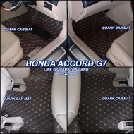 (ประกัน2ปี+แถม3) พรม6D ACCORD G7 ตรงรุ่น เกรดหนา XPE2ชั้น ของแท้ QUARK ฮอนด้า แอคคอร์ด พรมรถยนต์