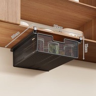 全城熱賣 - 浴室 廚房吊櫃下掛置物架 櫥櫃 懸掛抽拉式收納 衣櫃收納桌下分層掛籃