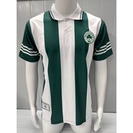 1996-97 Panathinaikos Home White and Green Retro Football Jersey S-XXL Short Sleeve High-Quality Spo