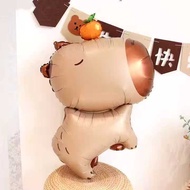 31 inches Docile Capybara Happy birthday party decorations aluminum foil balloon
