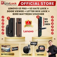LENOVO E3 PRO + LENOVO U2 GATE LOCK + DOOR VIEWER + LETTER BOX LOCK + $200 MATTRESS VOUCHER