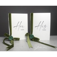 Vows book - Wedding promise card - Form 27