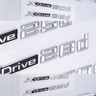1X ABS Chrome Car XDrive Emblem Trim Sticker X Drive 18d 20d 23d 25d 28d 30d 35d 40d 45d 48d 50d 55d