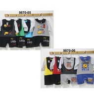 [MANY MOTIFS] Square Jumper 6-12 months / Boys Jumpsuit / Baby Jumper / Baby T-shirt Go IB