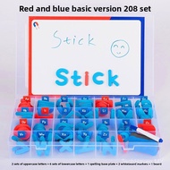 [English Enlightenment Magnetic Stickers] Children's Letter Toys Uppercase Lowercase Words Spelling 