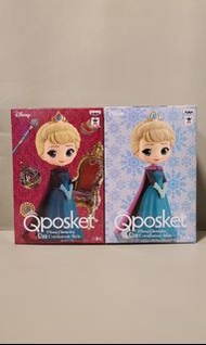 日本景品 日版 QPosket q posket 公主 Princess Coronation Style 冰雪奇緣 Frozen Elsa