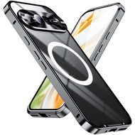 Case for Google Pixel 10/Pixel 10 Pro/Pixel 10 Pro XL Metal Frame Matte PC Back Cover with Lens Prot