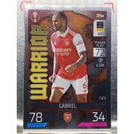 การ์ดนักฟุตบอล Gabriel 2022/23 การ์ดสะสม Arsenal fc อาร์เซนอล การ์ดนักเตะ อาเซนอล