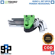 TEKIRO L-WRENCH SET 8 PCS MM (SHORT) L-WRENCH SET TOOLS - TOOLS