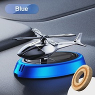 Car Air Freshener Helicopter Solar Energy Rotating Aromatherapy Aviation Al Alloy Interior Decorati