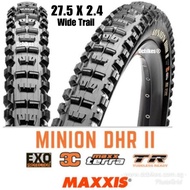 Maxxis 27.5 X 2.4 Minion DHR II WT Tubeless MTB Folding Tyre (1 Tire)