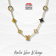 Youloong LV design necklace /chain EMAS916/ 916GOLD