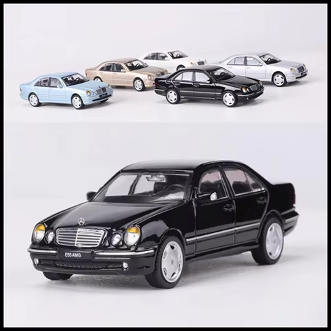 SHADOW Diecast 1:64 Scale E55 AMG W210 Alloy Car Model Static Collection Decorated Holiday Gifts Toy