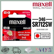 Maxell SR712SW 346 Silver Oxide 1.55V Battery JAPAN (100% Genuine)