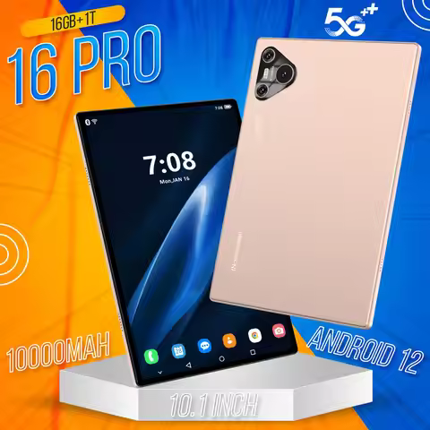 New 16 Pro Original 4G 5G Dual Sim Tablet Android 12 System Tablet 10.1HD Screen Global Version 16GB