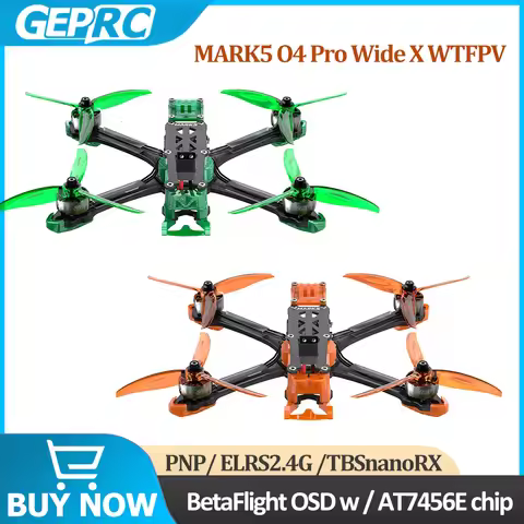 GEPRC MARK5 O4 Pro Wide X WTFPV RC Quadcopter 2107.5 1960KV XT60 Power Connector PNP/ELRS 2.4G /TBS 