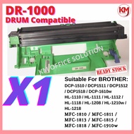 Drum DR1000 DR-1000 DR 1000 Compatible Brother HL 1110 DCP 1510 MFC 1810 MFC 1815 HL 1210W DCP 1610W