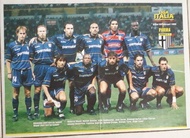 Poster Bola Jadul AC Parma dan Roberto Baggio