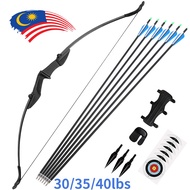 57" Recurve Bow Arrows Set 30-40lbs RH LH Takedown Longbow Target for Youth Beginners
