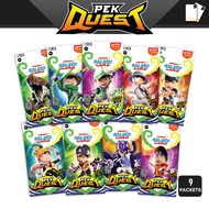 Boboiboy Galaxy Card Kad Pek Quest 2023 (Full Set Of 9 Packs) New