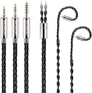 NICEHCK BlackCat IEM Cable, 8-Core in Ear Monitor Cable, Zinc Copper Alloy Oil-Infused Earphone Upgr