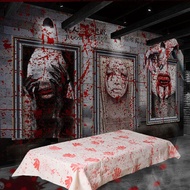 MERAH HOME DECORATION GHOST DECORATION OCTOBER MONTH HAPPY HALLOWEEN PARTY BLOODY HANDSPRINTING TABL