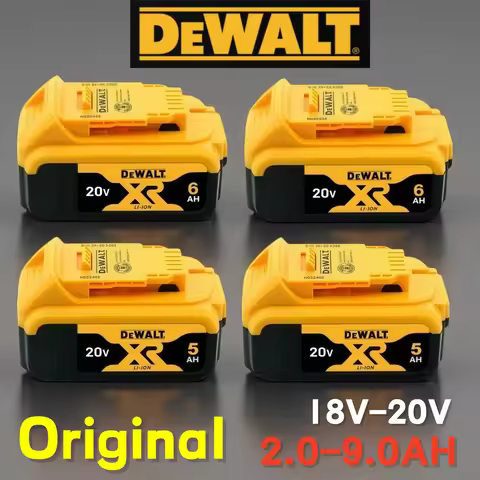 Original DeWALT 18V Battery 20V 2ah 5AH 6Ah 9Ah MAX For DCF850 DCB182 DCB202/205/209 DCG405 DCB606 D