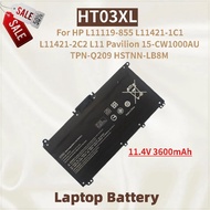 100% New High Quality HT03XL Laptop Battery 11.4V 3600mAh For HP L11119-855 L11421-1C1 2C2 L11 Pavil