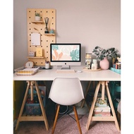 PEGGY W100 Pegboard with (W)50cm X (H)100cm comes with accessories pegs and shelves