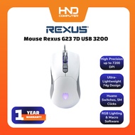 Rexus G23 7D USB 3200 Mouse (Gaming) White (DPI)