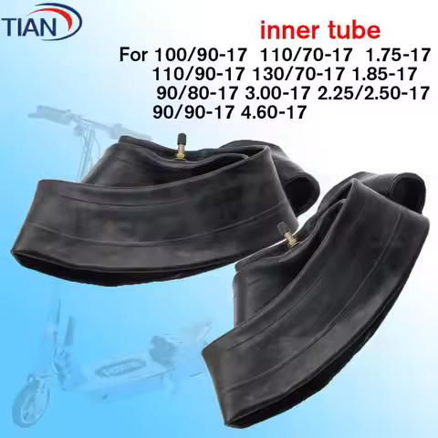 Motorcycle tire inner tube 3.00-17 130/70-17 90/80-17 Multiple models 17 inch rubber straight valve 