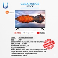 XIAOMI CLEARANCE SET TV A PRO 43'' 4K QLED GOOGLE ASSISTANT - L43MA-SSEA