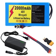 48V 20AH Electric Bike Lithinum ion Battery 48V Battery 48V 20Ah Ebike Battery with 3A Charger, XT60