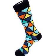Color Triangle Socks 彩色菱格襪子 by Unsimply Stitched