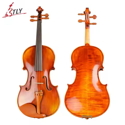 TONGLING Brand Professional Antique Natural Stripes Maple Master Hand-craft Oil Varnishing Violino w