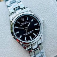 Stock baru【Datejust】 Rolex Jam tangan perempuan quartz analog women's Watches 32mm stainless steel n