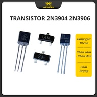 Transistor 2N3904 / 2N3906 TO-92 & SMD stickers Combo of 10 good quality Linhkien Thunder.